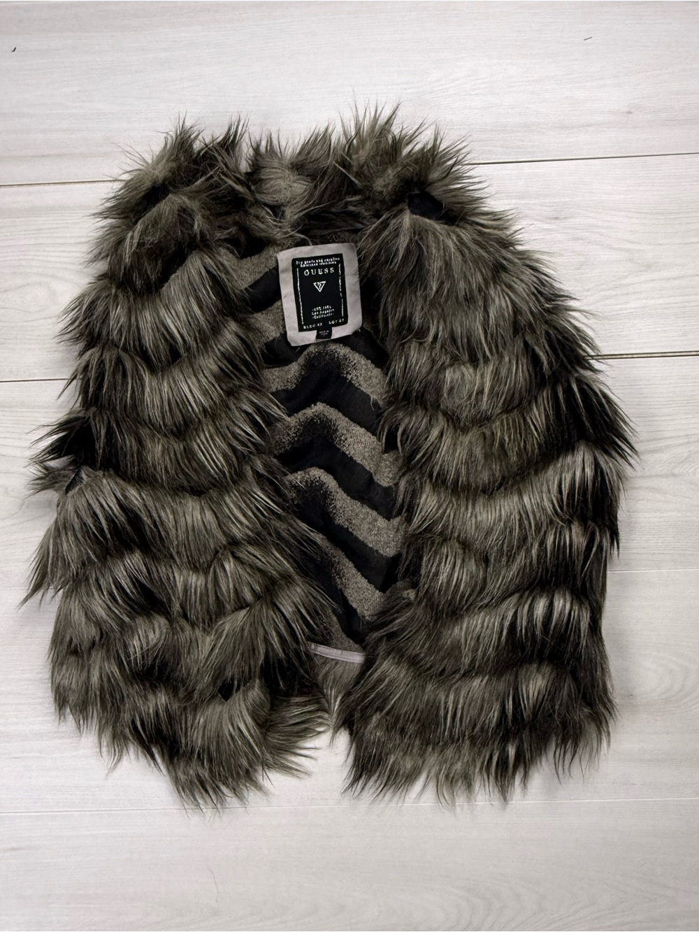 Vintage Guess Faux Fur Vest